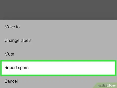 Zastavenie spamu Krok 19