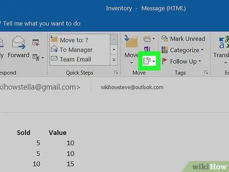 Bewerk ontvangen e-mails in Outlook Stap 3