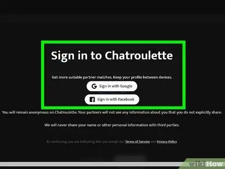 Use Chatroulette Step 2