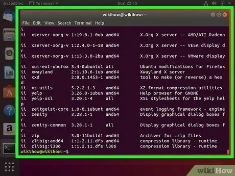 Avinstallera Ubuntu -program Steg 2