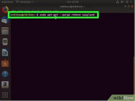 Desinstal·leu el programari Ubuntu pas 4