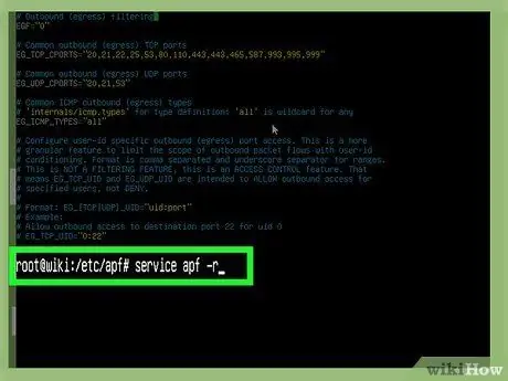 Fungua Bandari katika Linux Firewall Hatua ya 18