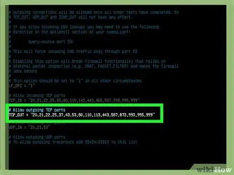 Fungua Bandari katika Linux Firewall Hatua ya 9