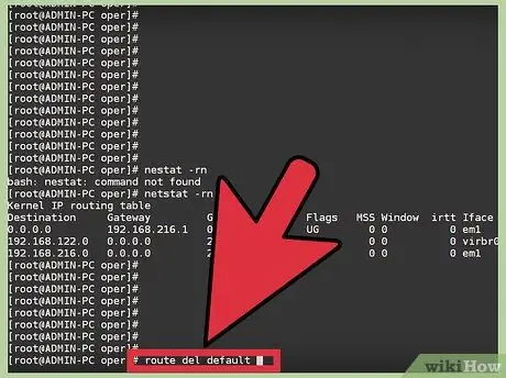 Agregar o cambiar la puerta de enlace predeterminada en Linux Paso 3