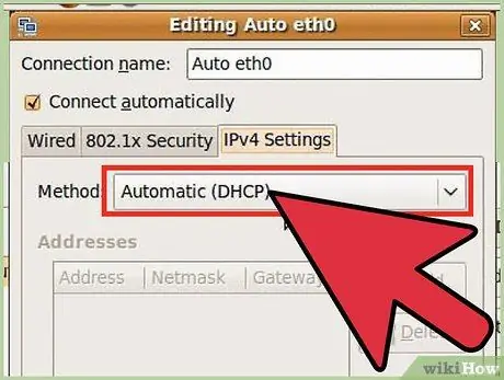 Configurar una red en Ubuntu Paso 3