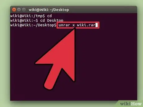 Failu noņemšana operētājsistēmā Linux 7. darbība