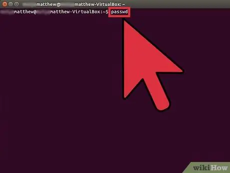 Baguhin ang Iyong Password sa Linux Hakbang 2