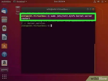 Kongsi Fail Antara Komputer Linux Menggunakan NFS Langkah 11