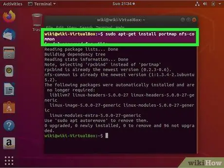 Dela filer mellan Linux -datorer med NFS Steg 13