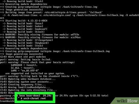 Installer Arch Linux Trin 22