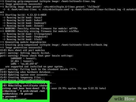 Установите Arch Linux Шаг 23