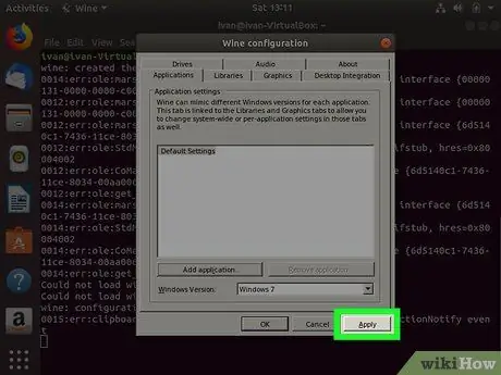 Izmantojiet Wine operētājsistēmā Linux 11. darbība