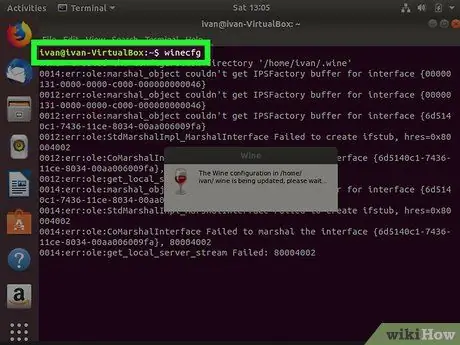 Verwenden Sie Wine unter Linux Schritt 9