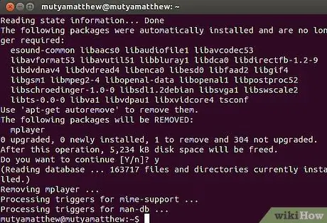 Ubuntu 9 -da terminaldan ilovalarni o'rnating va o'chiring