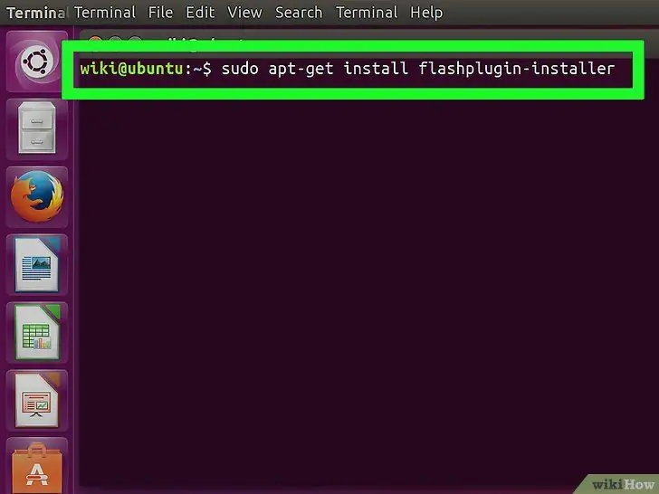 Pasang Pemain Flash di Ubuntu Langkah 15