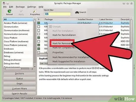 Linux Mint 7 -də Proqramları silin