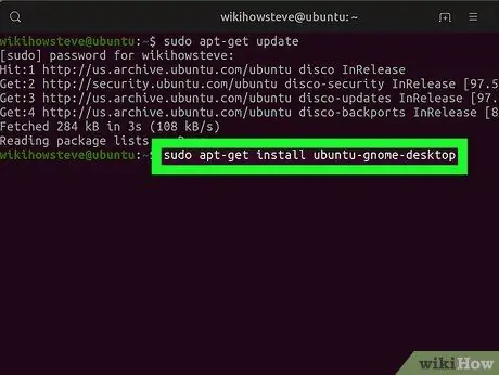 Instalirajte Gnome na Ubuntu Korak 4