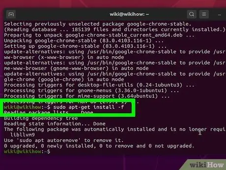 Instale o Google Chrome usando o Terminal no Linux, Etapa 6