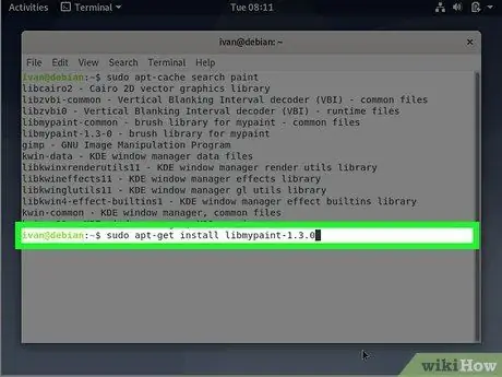 Pasang Perisian dalam Debian Linux Langkah 9