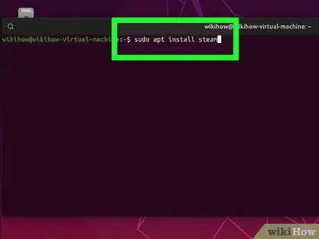 Instalējiet Steam operētājsistēmā Linux 9. darbība