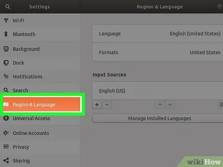 Modifier la disposition du clavier dans Ubuntu Étape 2