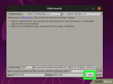 Installer Windows fra Ubuntu Trin 22