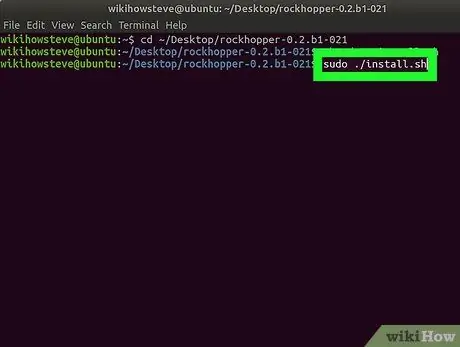 Voer INSTALL.sh-bestanden uit in Linux met behulp van Terminal Stap 7