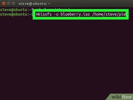 Luo ISO -tiedosto Linuxissa Vaihe 4