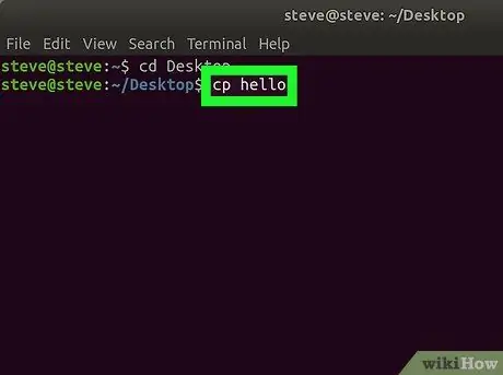 Sao chép tệp trong Linux Bước 4