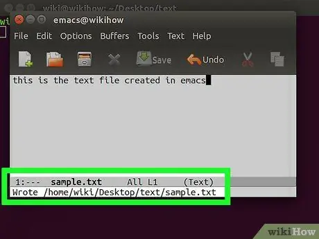 Créer et modifier un fichier texte sous Linux à l'aide de l'étape 25 du terminal