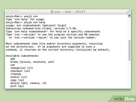 Instalējiet Subversion operētājsistēmā Mac OS X 4. darbība