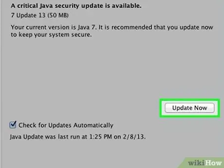 I-update ang Java Hakbang 11