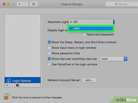 Disattiva l'accesso con password su un Mac Passaggio 16