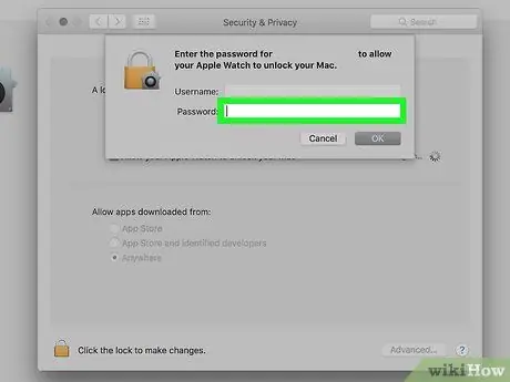 Disattiva l'accesso con password su un Mac Passaggio 6