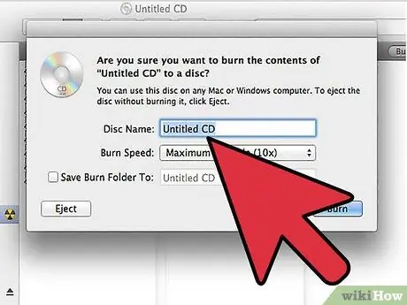 Masterizza un CD utilizzando Mac OS X Passaggio 12