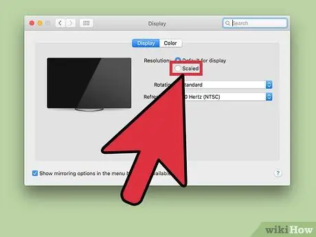 Modificare la risoluzione dello schermo su un Mac Passaggio 4