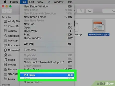 Pulihkan Fail yang Dihapus Secara Tidak sengaja di OS X Langkah 5