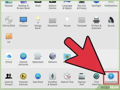 Wijzig de grootte van een muisaanwijzer in Mac Os X Stap 2