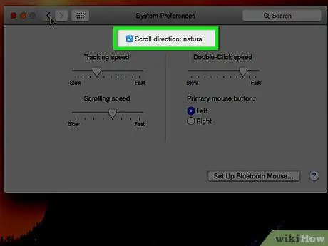 Odwróć przewijanie na komputerze Mac Krok 10