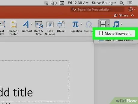 Voeg 'n video by Powerpoint op 'n Mac Stap 11