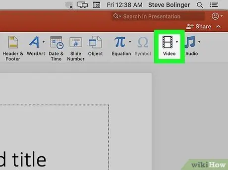 เพิ่มวิดีโอไปยัง Powerpoint บน Mac ขั้นตอนที่4