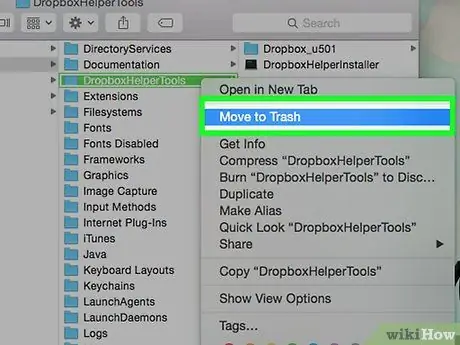 Odinstalujte Dropbox z počítače Mac, krok 8