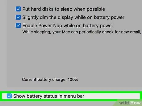 Toon het batterijpercentage op Mac Stap 4