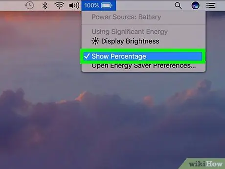 Mostra la percentuale della batteria su Mac Passaggio 6