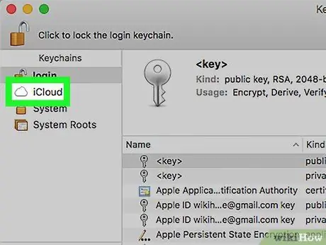 حذف رمزهای عبور ذخیره شده از iCloud Keychain در macOS مرحله 2