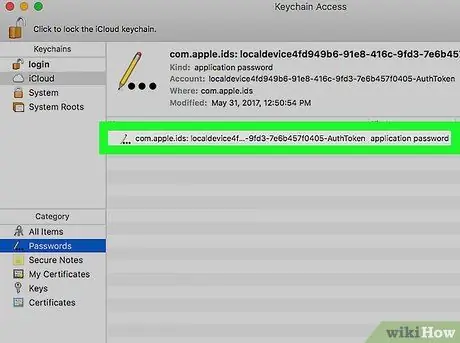 Exclua senhas salvas do chaveiro do iCloud no macOS Etapa 4