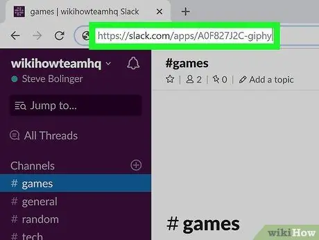 Uverejnitey na serveri Slack na počítači PC alebo Mac, krok 2