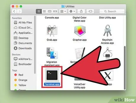 Deschideți aplicații folosind Terminal pe Mac Pasul 1