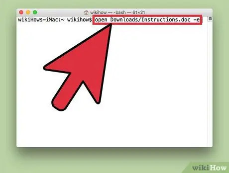 Open Applications Using Terminal on Mac Step 4