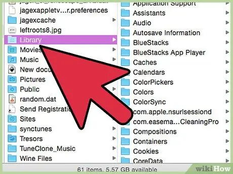 Βρείτε το φάκελο βιβλιοθήκης σε Mac Βήμα 4